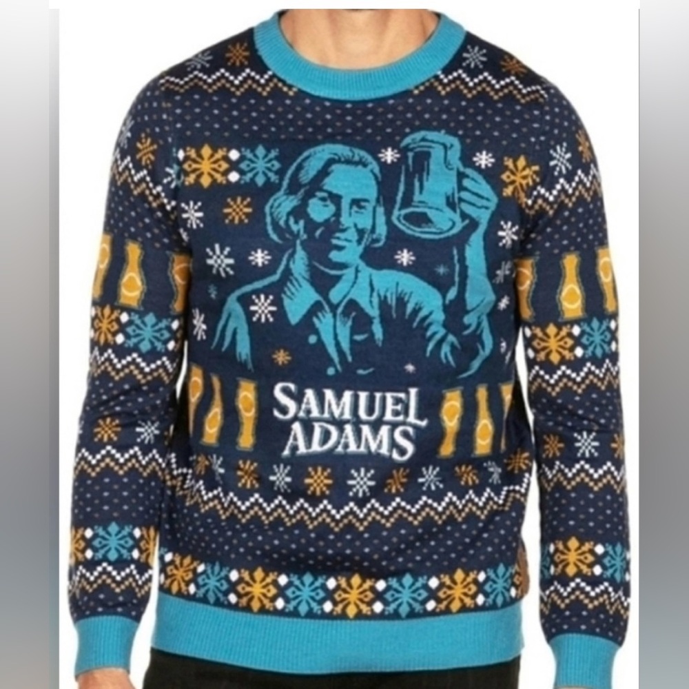 Tipsy Elves Sam Adam’s Light Up Christmas Sweater - NWT